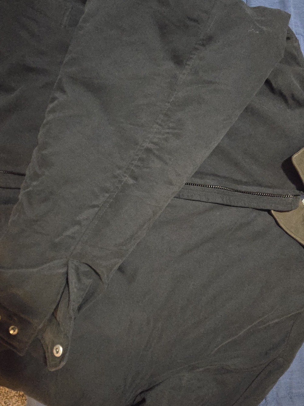 Dockers Men's Dark Gray Lightweight Zip Shirt Jacket